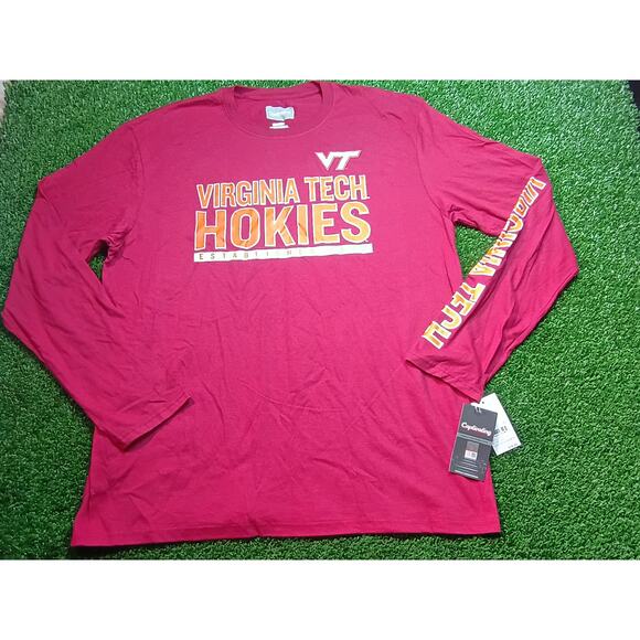 Captivating Other - New Virginia Tech Hokies Maroon Long Sleeve Tee XL